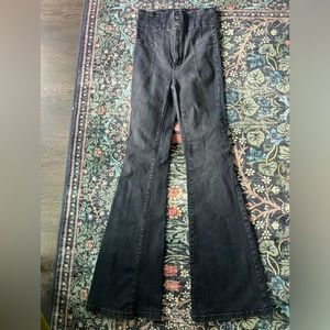 Free People We The Free Jayce Flare Jeans charcoal size 26